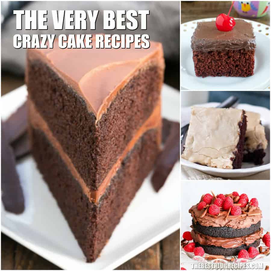 The Best Crazy Cake Recipes are amazingly delicious! With no eggs included in these recipes, they make the perfect vegan dessert!