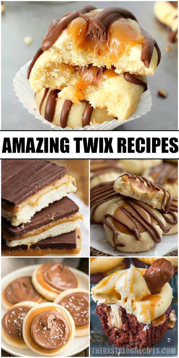 Best Homemade Twix Dessert Recipes are so good it's almost impossible to describe. Based off our classic favorite candy bar, the easy recipes in this list combine chocolate, caramel, and shortbread cookie to inspire recipes that are truly incredible. With easy to follow instructions and amazing flavor, these Best Homemade Twix Dessert Recipes will have you hooked!