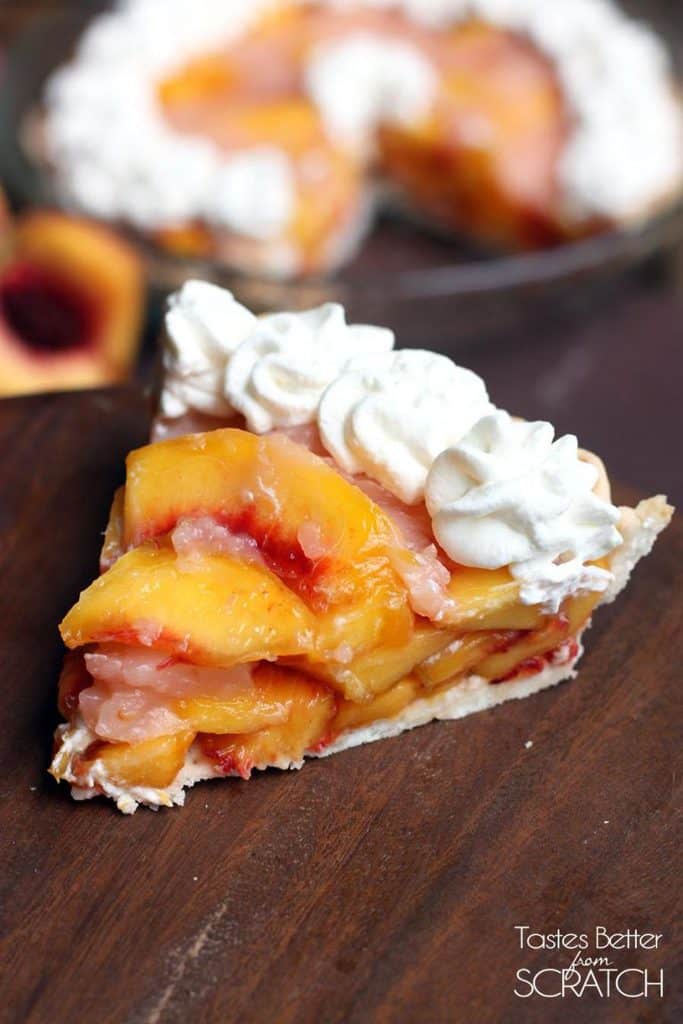 Fresh Peach Pie is a simple and delicious no-bake dessert and a yummy way to use your fresh peaches!