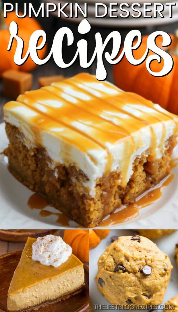 Favorite Pumpkin Dessert Recipes are what is missing from your recipe book. Pumpkin recipes are a Fall staple and these are the best of the best. The sweet desserts in this list will have you falling in love with Pumpkin treats all over again!