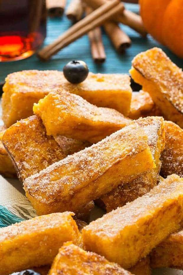 Pumpkin Churro French Toast Sticks - The Best Blog Recipes