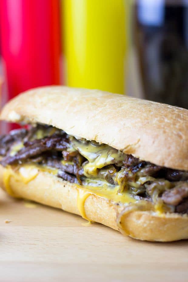 The undisputed king of cheese steak subs, the magic is in the technique of Pat’s Philly Cheese Steak.