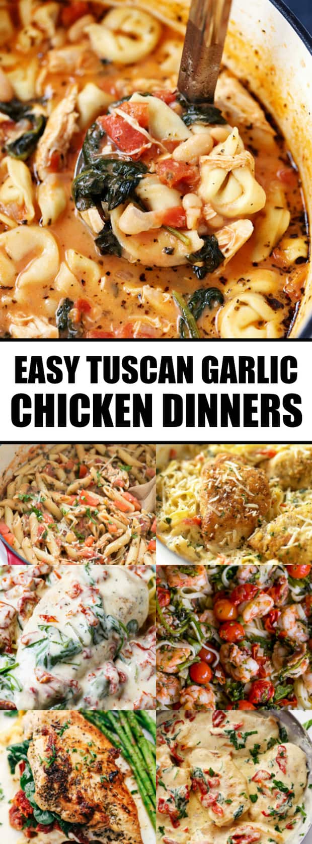 Easy Tuscan Garlic Chicken Dinners