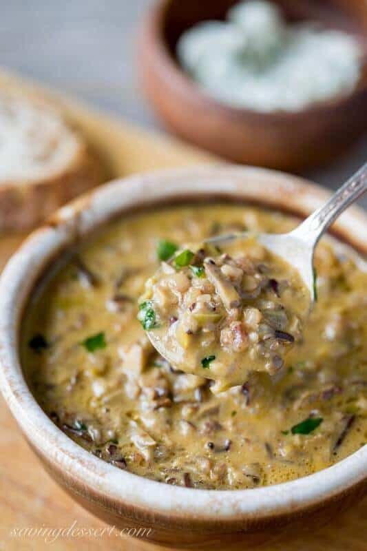 Earthy, hearty and seriously comforting, this Wild Rice & Mushroom Soup is just the ticket for our rainy fall days.