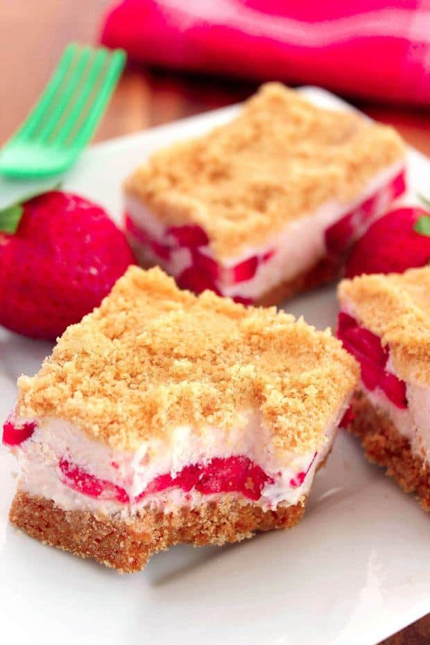 Want all the taste of strawberry shortcake with the convenience of a candy bar? Try this bar recipe that packs the flavor of a strawberry shortcake into the palm of your hand!