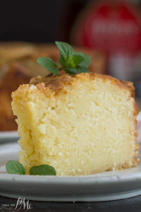 Amaretto Pound Cake is pound cake flavored with an almond liqueur. Made from scratch, it’s rich, buttery, moist, and completely, insanely delicious!