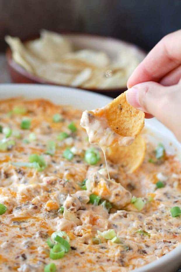Hot Sausage Beer Cheese Dip - The Best Blog Recipes