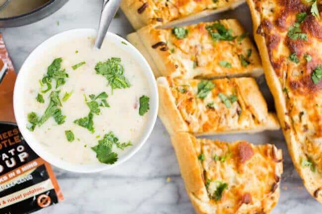 Garlic Bread and Soup