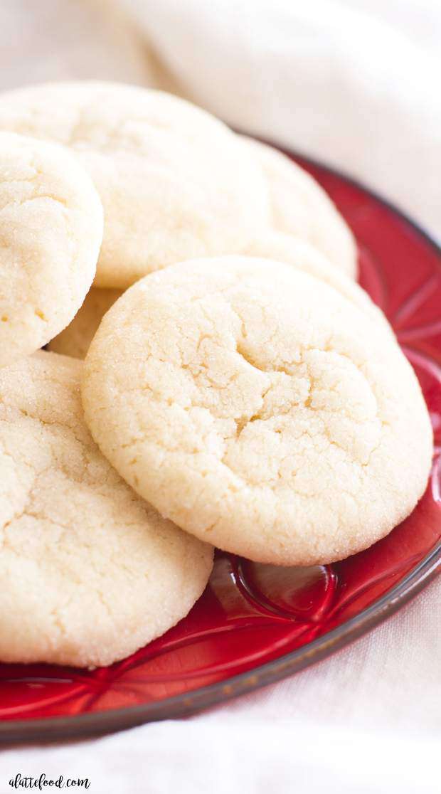 These soft and chewy sugar cookies are a Christmas cookie staple! This no-chill dough sugar cookie recipe is full of simple ingredients and comes together quickly!