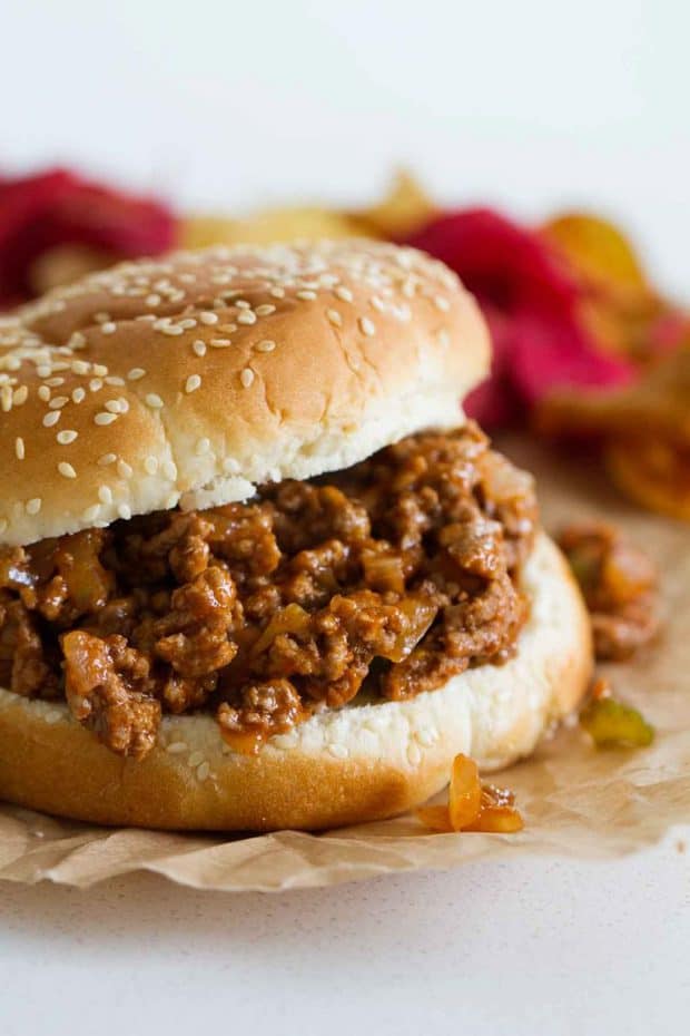 These Easy Sloppy Joes only take a few ingredients and are super easy to make on busy days when you don’t feel like cooking dinner. And they are always a family favorite!