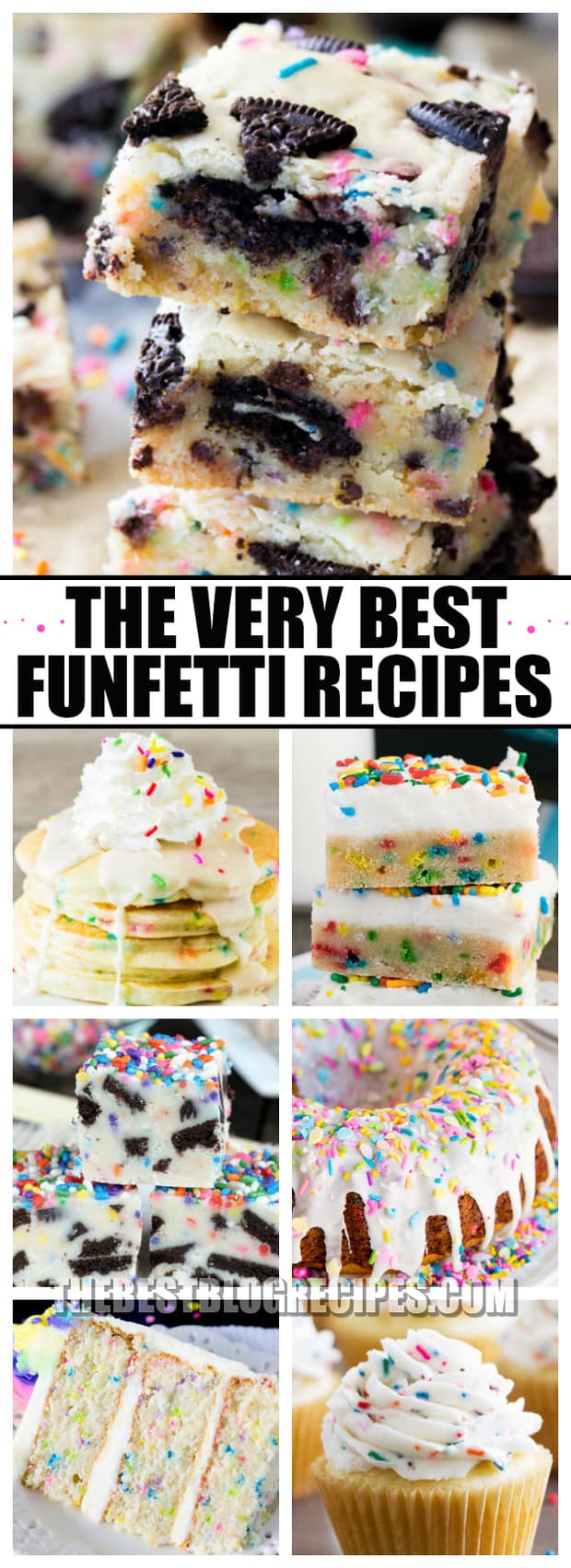 The Best Funfetti Recipes are perfect not only for your your friends and family birthday parties, but also just when you need a sweet, fun, and colorful treat!