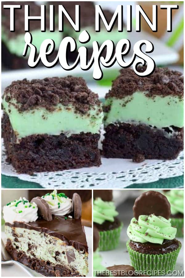 The only thing better than the girl scout cookie are these Thin Mint Dessert Recipes! Seriously, get ready to be addicted to these sweet minty treats.