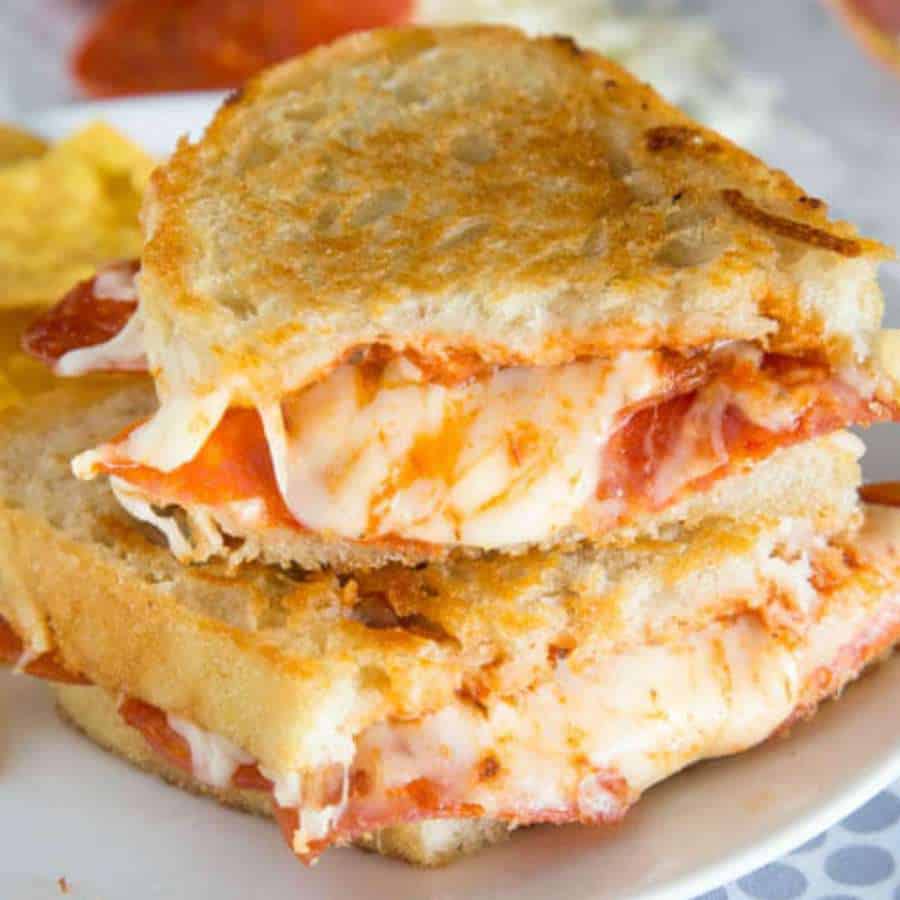 Pepperoni Pizza Grilled Cheese Sandwich
