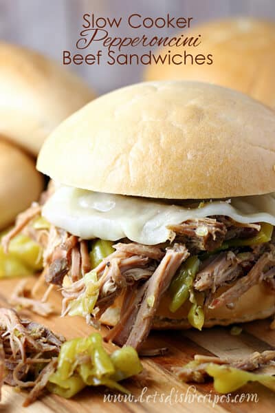 Slow Cooker Pepperoncini Beef Sandwiches
