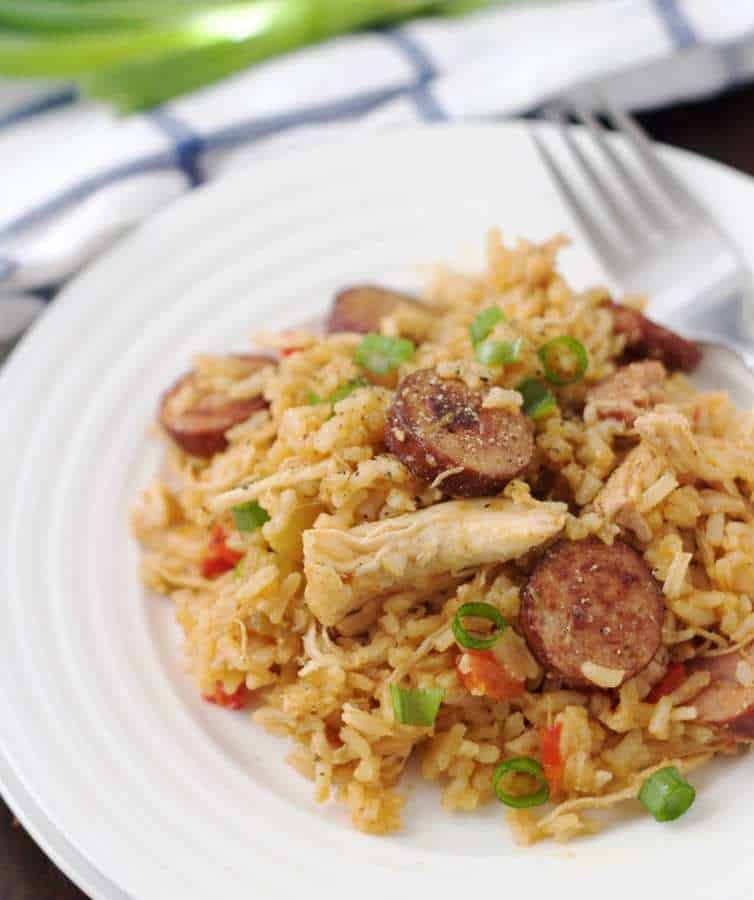 Smoked sausage paired with chicken and rice makes for a pretty fantastic, simple dinner. This Slow Cooker Southern-Style Chicken & Dirty Rice has quickly become a favorite of ours.