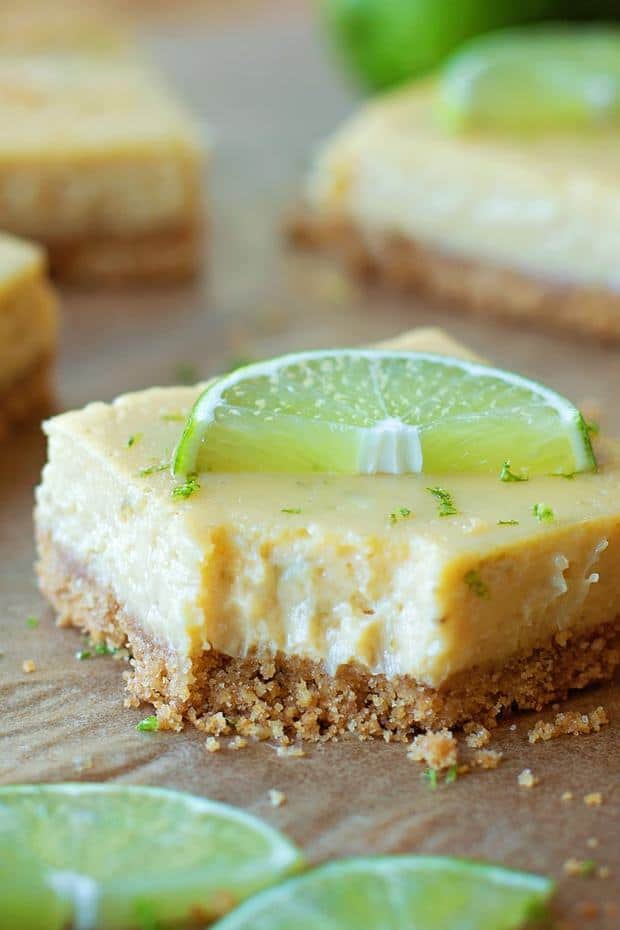 Taking a classic and turning it into these luscious key lime pie bars. These easy citrus bars are a refreshing treat for summer!