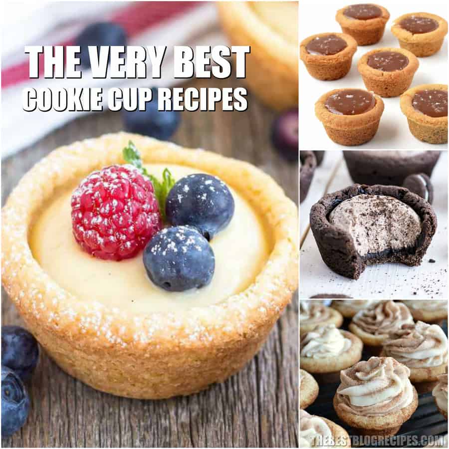 Cookie Cup Recipes are the perfect mix between adorable and delicious. With amazing flavor and so much variety, the recipes in this list are sure to be showstoppers!