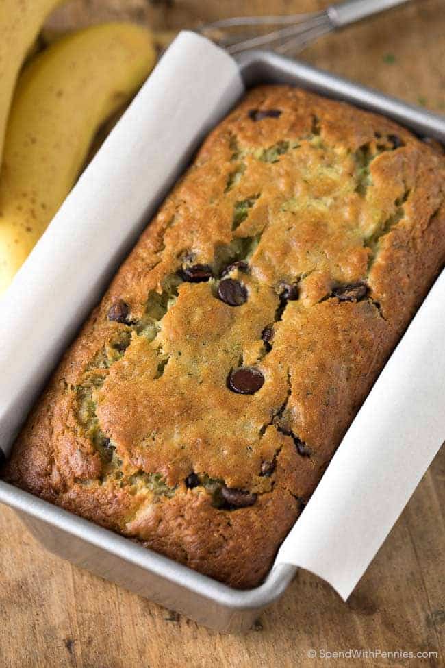 Chocolate Chip Zucchini Banana Bread is the most delicious way to enjoy your ripe bananas and garden fresh zucchini! Packed with fruit, veggies and luscious chocolate chips, this is one recipe you can feel good about making and sharing.