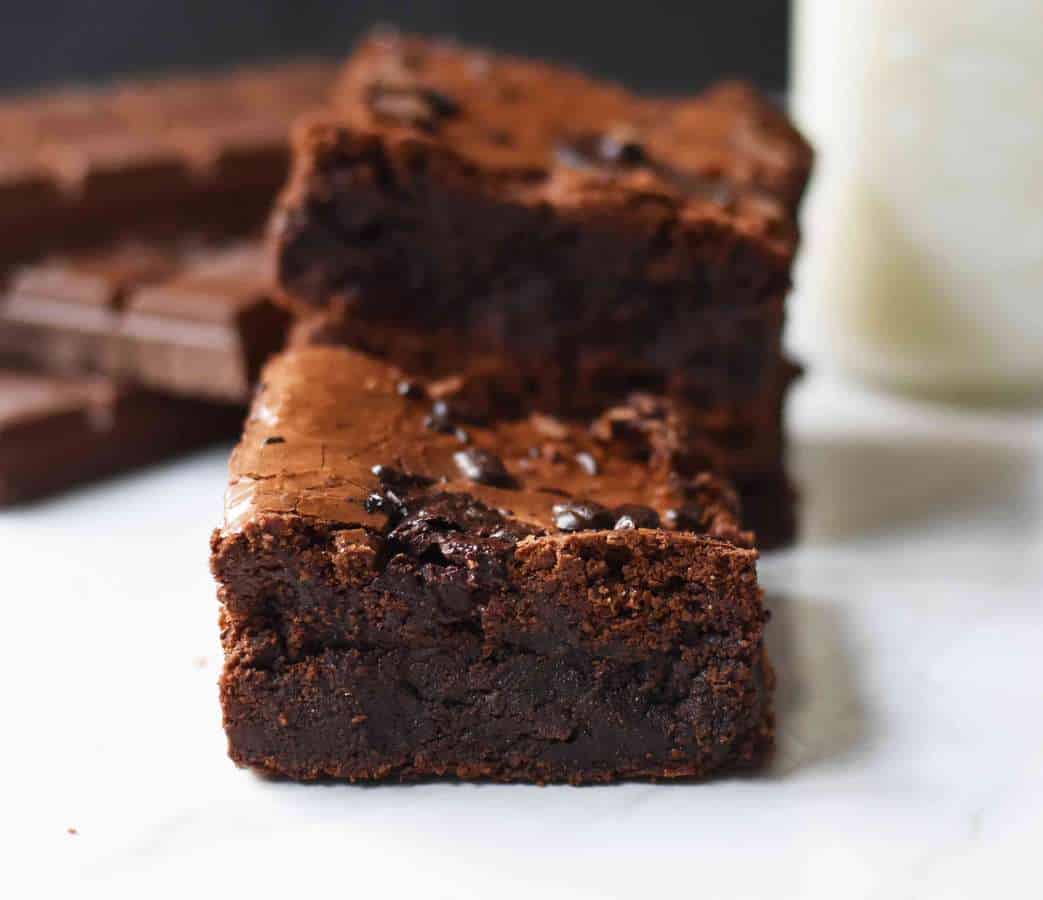 Gluten-Free Chocolate Fudge Brownies! You would never know this brownie is gluten-free. People go crazy for these chocolate brownies and when I tell them they are actually gluten-free, they are completely shocked.