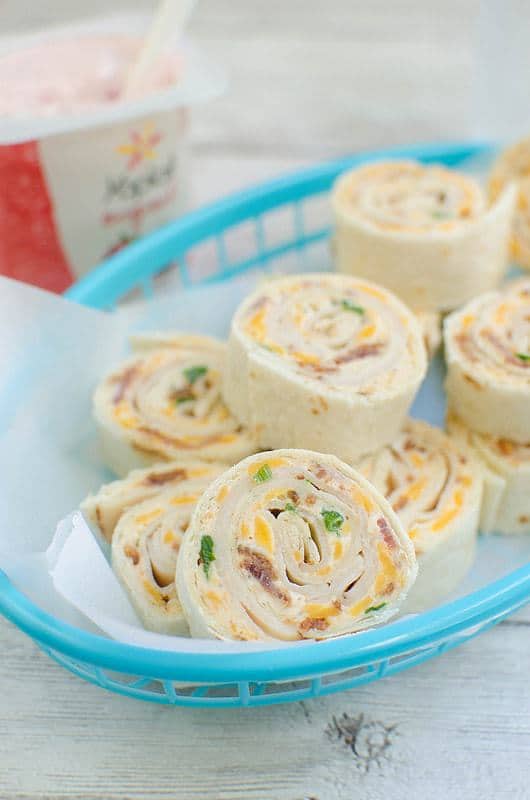 Chicken Bacon Ranch Pinwheels--Part of The Best Chicken Bacon Ranch Recipes