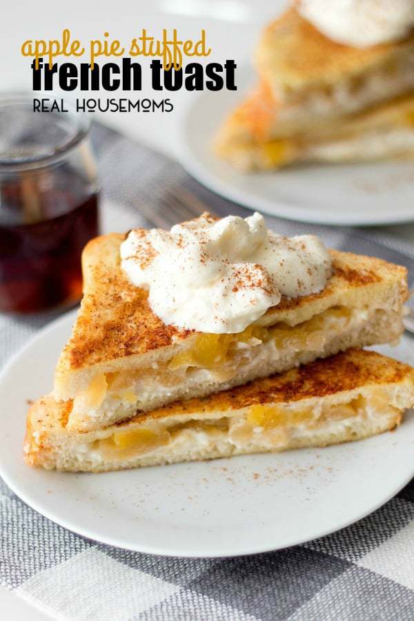 This Apple Pie Stuffed French Toast is everything a fall breakfast should be! Loaded with apples and cinnamon in every bite, it’s like having a slice of pie for breakfast!
