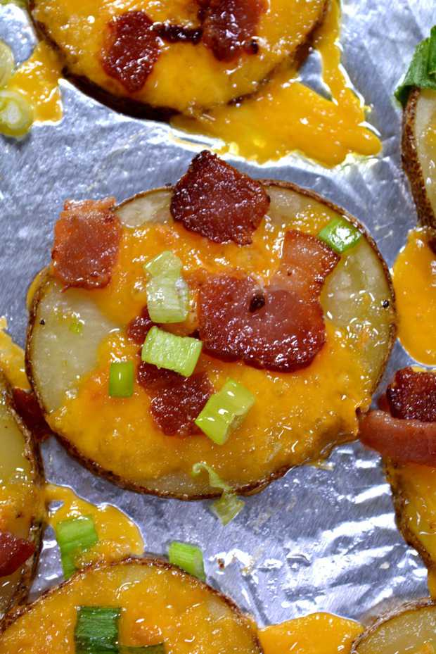 Loaded Baked Potato Rounds YUM