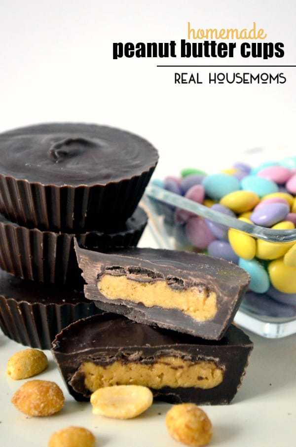 These HOMEMADE PEANUT BUTTER CUPS are so close to the original, you might not even know the difference!