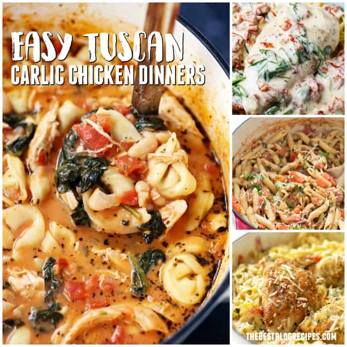 Easy Tuscan Garlic Chicken Dinners 