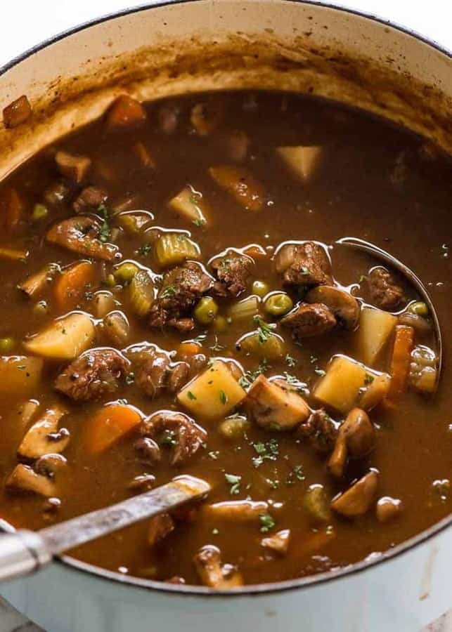 Vegetable Beef Soup (Fall apart beef!)
