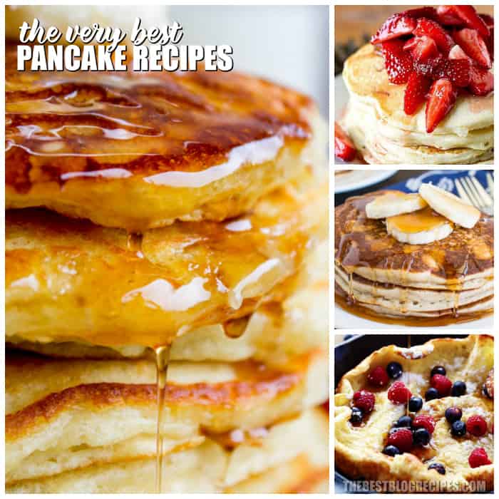 For tasty breakfast treats and lazy morning meals you need to try The Best Pancake Recipes! These recipes are the most delicious pancakes out there, and we know they will become your new breakfast favorites!