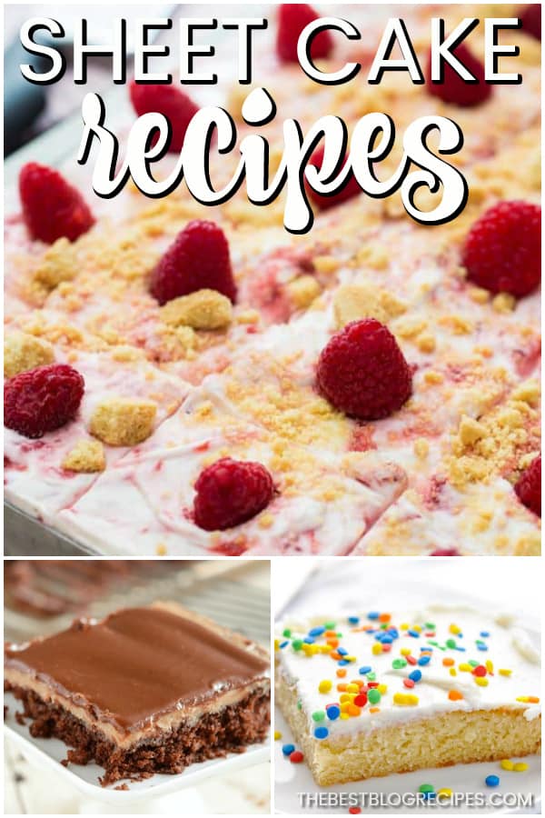 Nothing is better than The Best Sheet Cake Recipes! You are going to love the sweet delicious flavors of these treats and that you can serve so many people with just one cake.