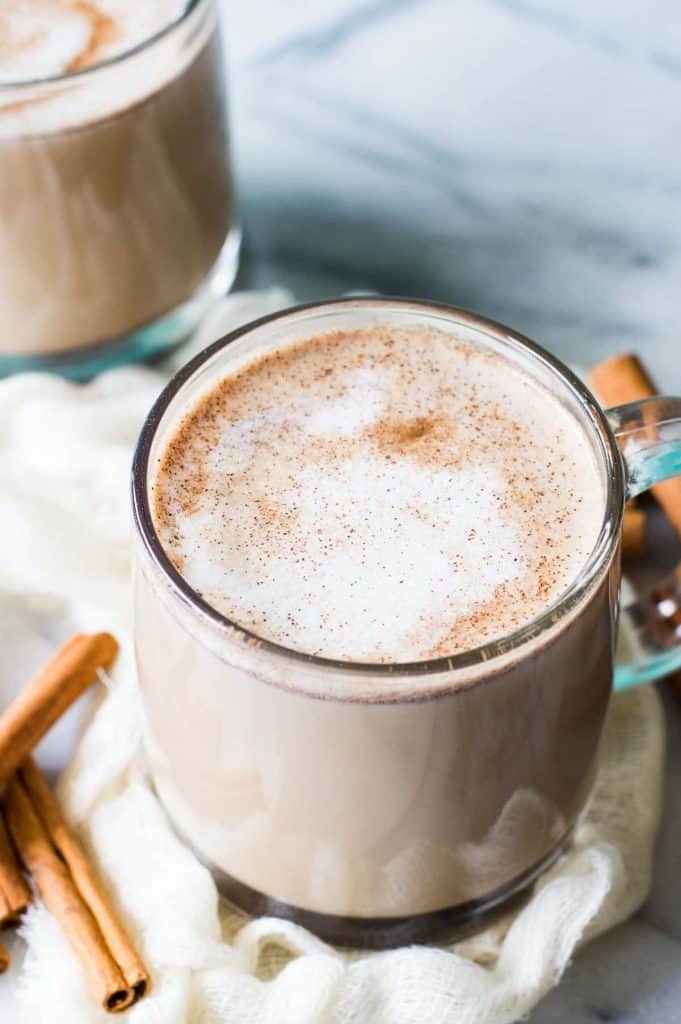 This warm, comforting Snickerdoodle Latte is loaded with cinnamon and hints of brown sugar, and no fancy equipment is needed!  You will be making lattes every day they’re so easy!!