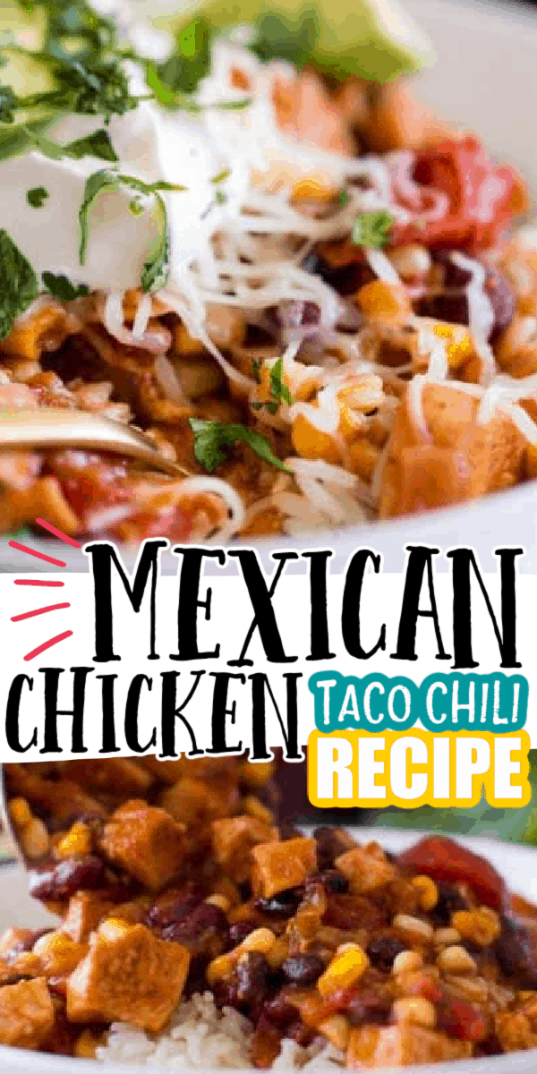 Ultimate Hearty Mexican Chicken Taco Chili | The Best Blog Recipes