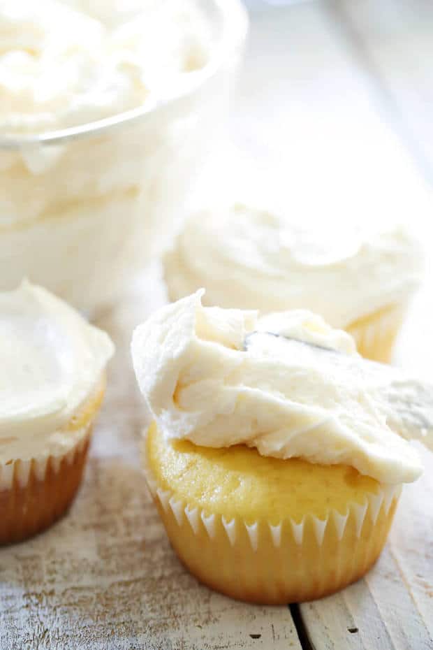This Classic Buttercream Frosting recipe is perfection! Perfect consistency and perfect flavor! This is my go-to frosting recipe