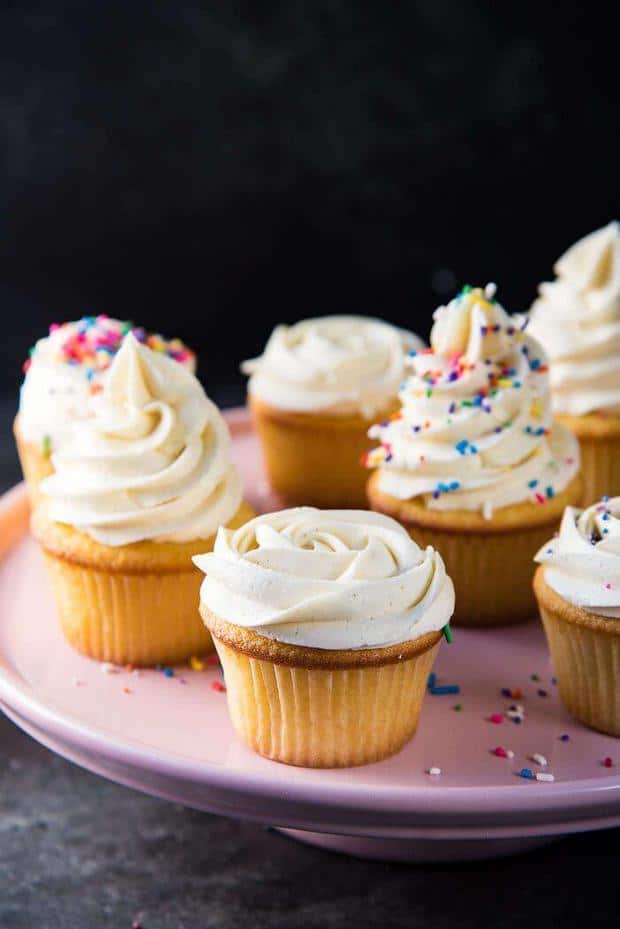 This Perfect Vanilla Buttercream Frosting is creamy, fluffy, melt-in-your-mouth soft and is packed with vanilla flavor without being overly sweet! And it’s simple. I’ve also shared tips and tricks that I have for making consistently great vanilla frosting for all of my baked goods and desserts!