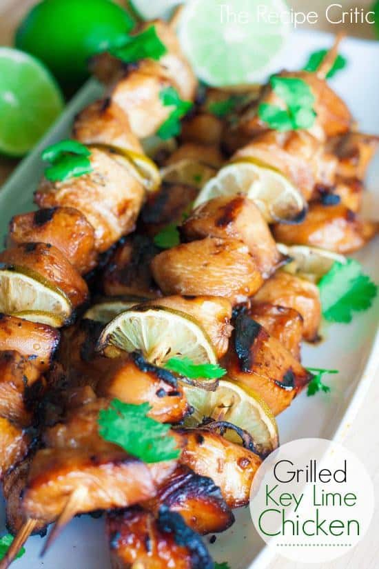 The marinade is amazing and it has the perfect hint of lime in it.  This is the perfect summer dish and the flavor is incredible.