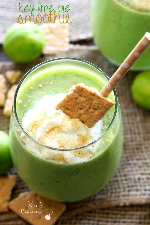 A light refreshing treat, this Key Lime Pie Smoothie is full of good-for-you ingredients and loaded with scrumptious key lime flavor!