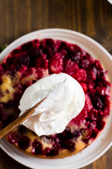 How to Serve Berry Upside Down Cake