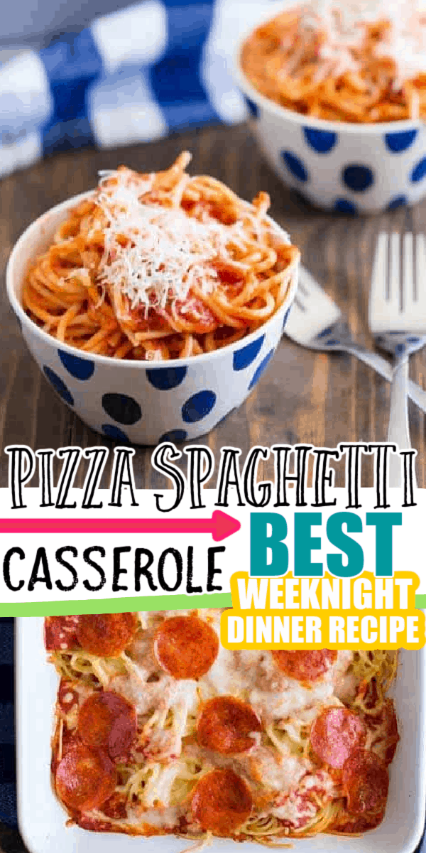 Pizza Spaghetti Casserole | Dinner Recipes | The Best Blog Recipes