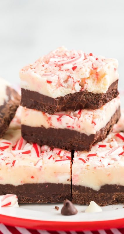 Layered Peppermint Fudge - The Best Blog Recipes