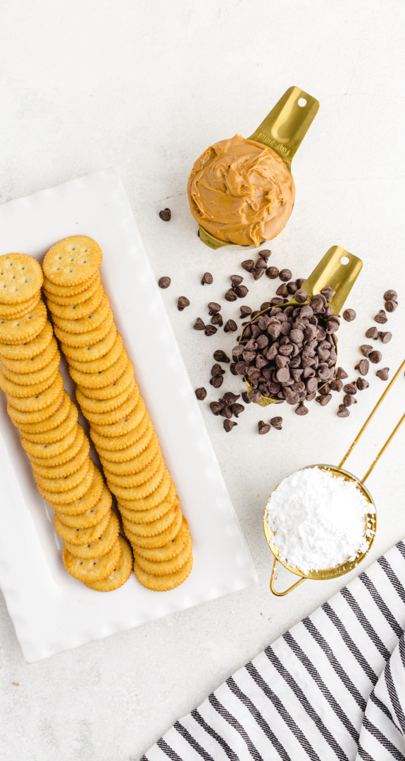 Chocolate Peanut Butter Ritz Cookies ingredients