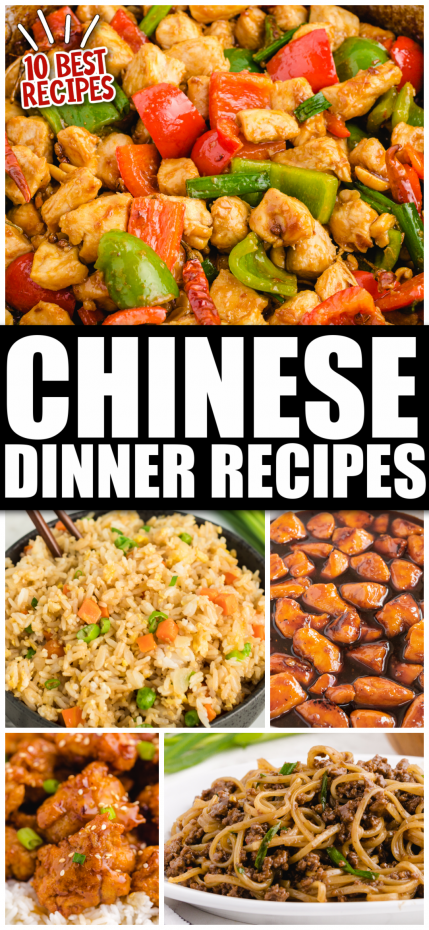 A bunch of different types of food, with Better than takeout fried rice and Take-out