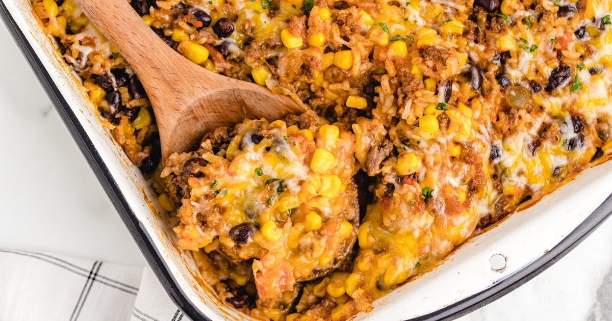 Mexican Beef and Rice Casserole | Dinner | The Best Blog Recipes