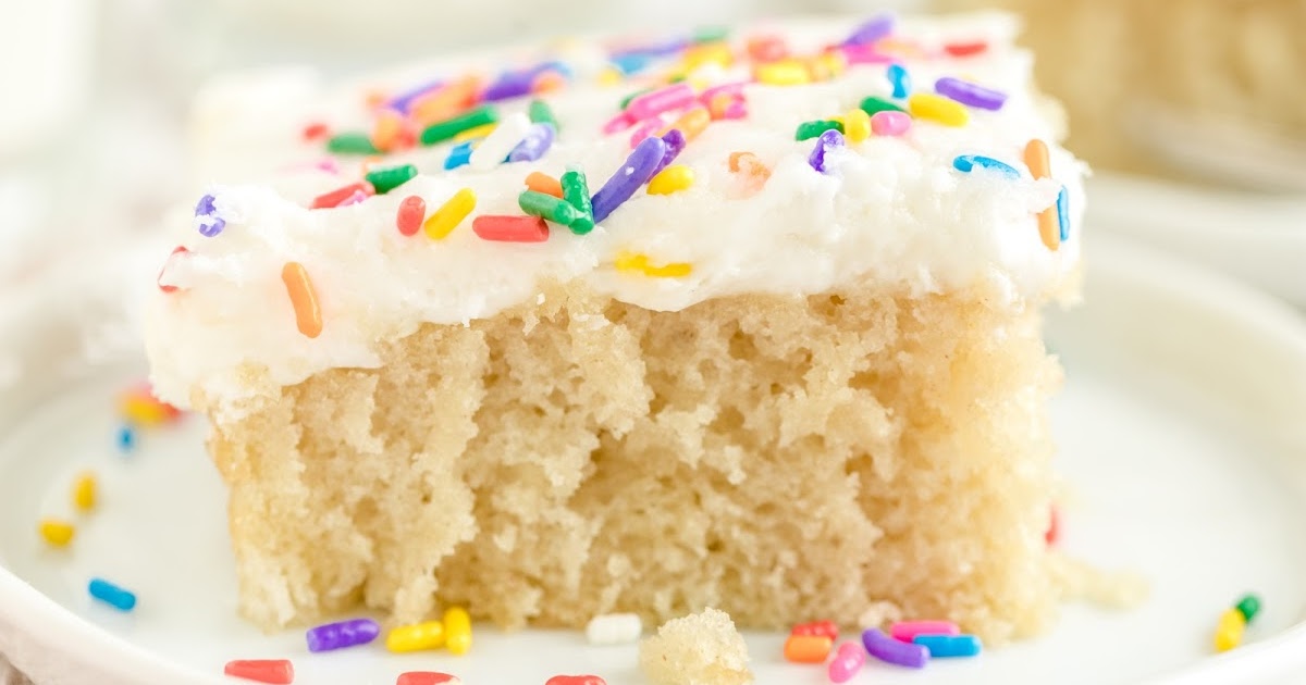 Vanilla Wacky Cake - Cookie Dough and Oven Mitt