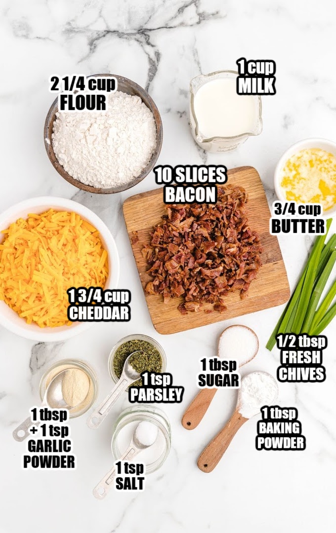 Bacon Cheddar Biscuits Ingredients
