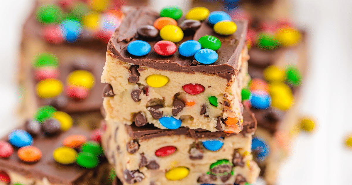 M&M's® Cookie Dough {for Giant Cookie Cake and Peanut Butter Cookie Bars} -  The Tasty Bite