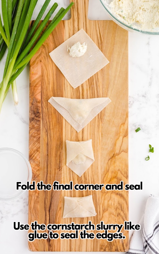 fold final corner and seal