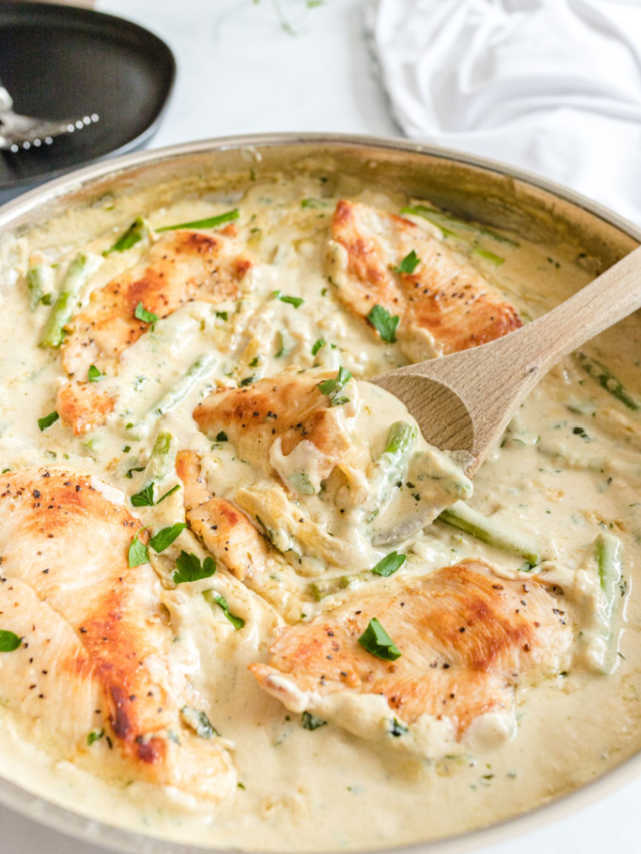 Creamy Chicken and Asparagus