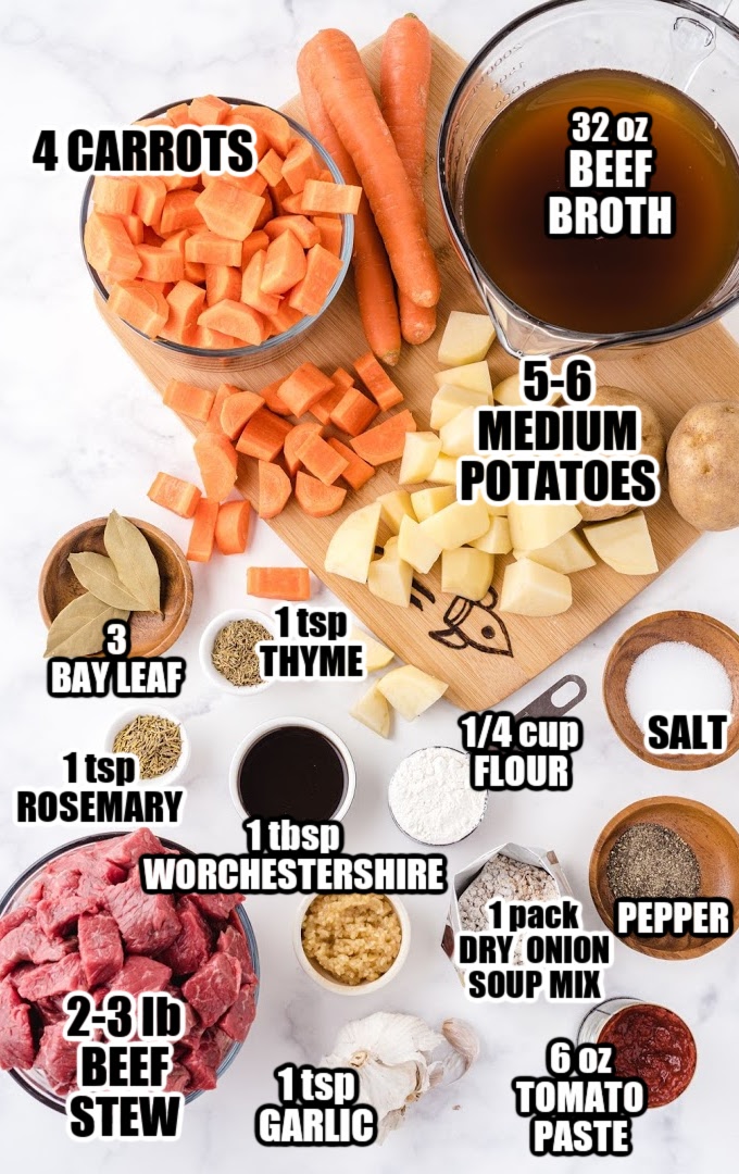 crockpot beef stew ingredients
