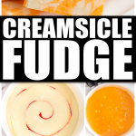 A close up of food, with Orange and Creamsicle
